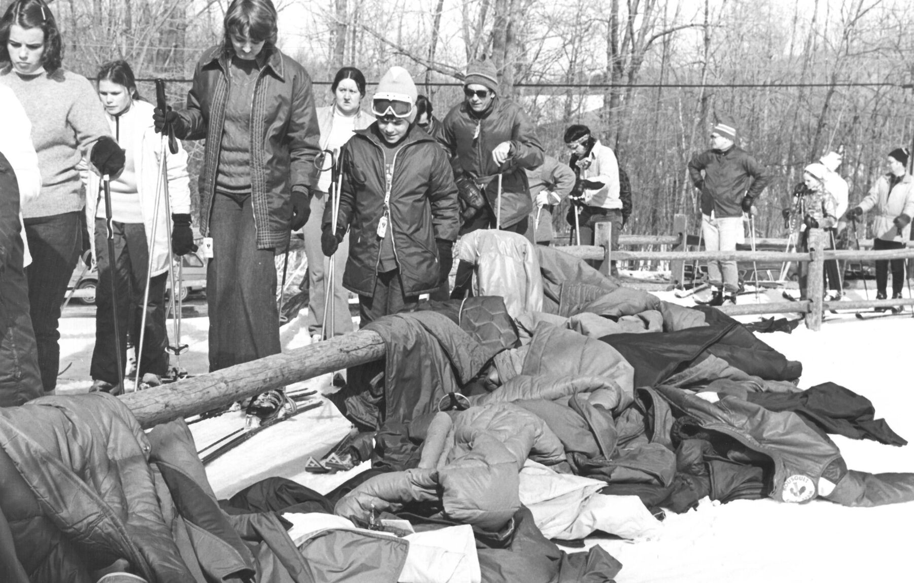 A Line and Discarded Jackets, Feb. 17, 1975